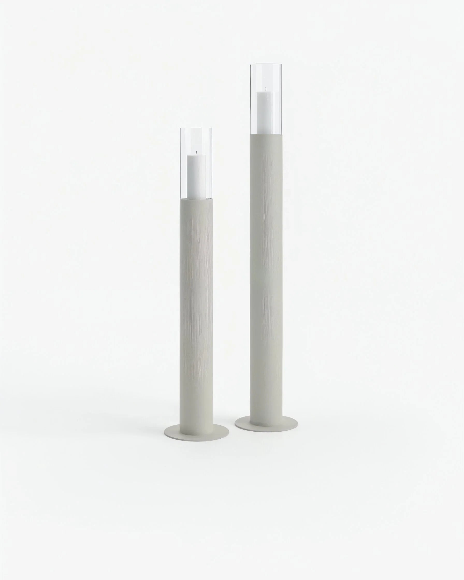Thomas Floor candleholder - 2 set - Beige
